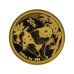 2007 1/20 oz China Panda Gold Coin