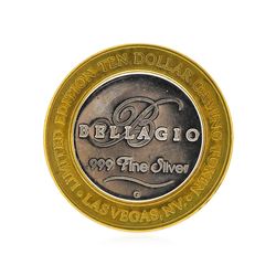 .999 Silver Bellagio Las Vegas, Nevada $10 Casino Gaming Token Limited Edition