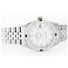 Image 2 : Mens Rolex Stainless Steel Diamond and Ruby Datejust Wristwatch