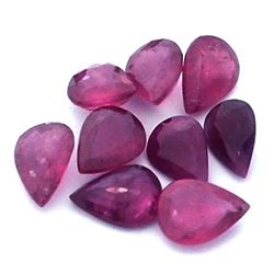 11.99ctw Pear Mixed Ruby Parcel