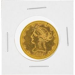 1884-S $10 Liberty Head Eagle Gold Coin AU