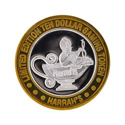 .999 Silver Harrah's Reno, Nevada $10 Casino Gaming Token Limited Edition