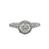 Image 2 : 18KT White Gold 2.20ctw Round Brilliant Cut Diamond Engagement Ring