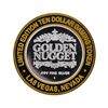 Image 2 : .999 Silver Golden Nugget Las Vegas $10 Casino Gaming Token Limited Edition