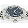 Image 6 : Rolex Mens Stainless Steel Black String Diamond VVS Datejust Wristwatch