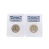 Image 1 : Set of 1950-D & 1946 Booker T. Washington Commemorative Half Dollar Coins PCGS M