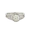 Image 2 : 14KT White Gold 1.65ctw Round Brilliant Cut Diamond Engagement Ring
