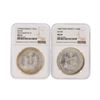 Image 1 : 1979MO & 1980/70MO 1 Onza Mexico Silver Coins NGC Graded MS63