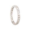 Image 2 : 14KT White Gold 0.93ctw Round Diamond Eternity Band Ring