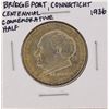 Image 1 : 1936 Bridgeport Connecticut Centennial Commemorative Half Dollar Coin