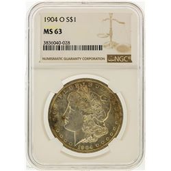 1904-O $1 Morgan Silver Dollar NGC Graded MS63