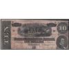 Image 1 : 1864 $10 The Confederate States of America Note