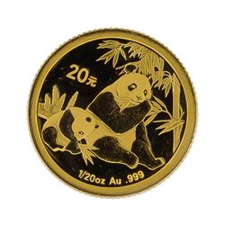 2007 1/20 oz China Panda Gold Coin