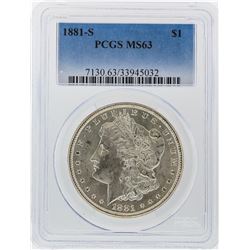 1881-S $1 Morgan Silver Dollar PCGS Graded MS63