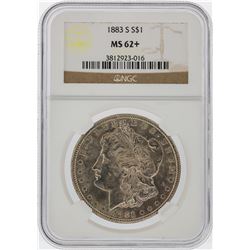 1883-S $1 Morgan Silver Dollar Coin NGC Graded MS62+