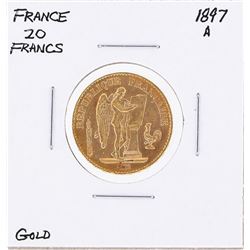 1897A 20 Francs France Gold Coin