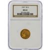 Image 1 : 1927 $2 1/2 Indian Head Quarter Eagle Gold Coin NGC MS63