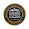 Image 2 : .999 Silver Golden Nugget Las Vegas $10 Casino Gaming Token Limited Edition