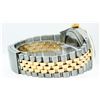 Image 4 : Rolex Mens Two Tone Tapestry Index Fluted Bezel Datejust Wristwatch