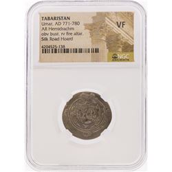 Tabaristan AD 771-780 Hemidrachm Silver Coin NGC Graded VF