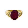 Image 2 : 14KT Yellow Gold 5.10ct Ruby and Diamond Ring