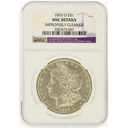 1893-O $1 Morgan Silver Dollar NGC Graded UNC