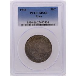 1946 Half Dollar Iowa Centennial Commemorative Coin PCGS Graded MS66