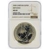 Image 1 : 2000 Great Britain 2 Pound Britannia Silver Coin NGC MS69