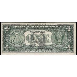 1974 $1 Federal Reserve Note Full Offset ERROR