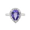 Image 2 : 14KT White Gold 2.62ct Tanzanite and Diamond Ring