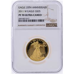 2011-W $25 American Gold Eagle Coin NGC Graded PF70 Ultra Cameo