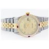 Image 2 : Mens Rolex Two Tone Diamond and Ruby Datejust Wristwatch