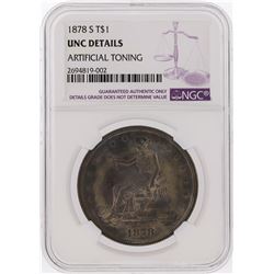 1878-S $1 Liberty Seated Dollar Coin NGC Graded UNC Details