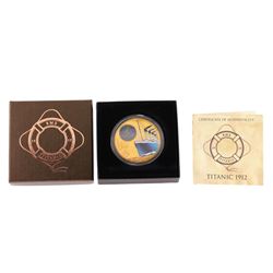 2012 $2 Titanic British Virgin Islands Bronze Coin with COA