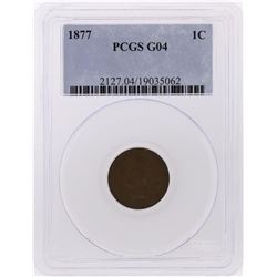 1877 Indian Head Penny Coin PCGS Graded G04