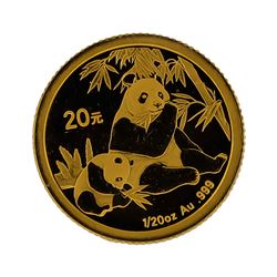 2007 1/20 oz China Panda Gold Coin