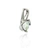 Image 3 : 10KT White Gold 5ct Smokey Quartz and Diamond Pendant