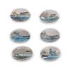 Image 2 : 2013 $1 Oval Battleships of World War II Proof Clad Coin Set