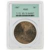 Image 1 : 1887 $1 Morgan Silver Dollar PCGS Graded MS65