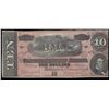 Image 1 : 1864 $10 The Confederate States of America Note