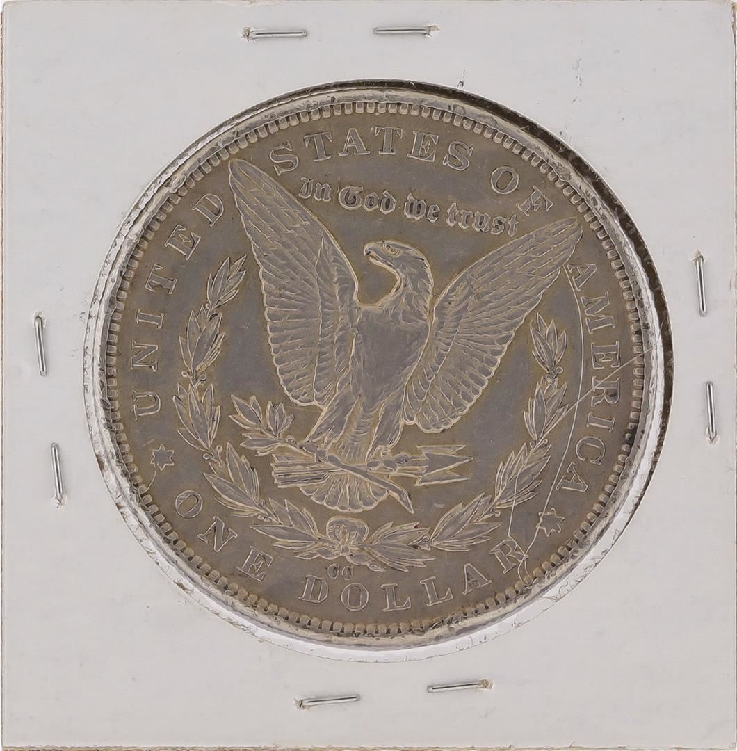 1891-CC $1 Morgan Silver Dollar Coin - Rim Damage