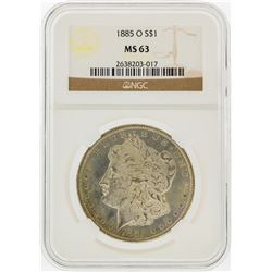 1885-O $1 Morgan Silver Dollar NGC Graded MS63