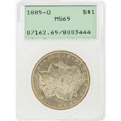 1885-O $1 Morgan Silver Dollar PCGS Graded MS65