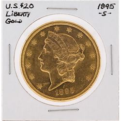 1895-S $20 Liberty Head Double Eagle Gold Coin