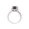 Image 4 : 14KT White Gold 4.27ctw Fancy Black and White Diamond Ring