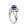 Image 3 : 14KT White Gold 2.28ct Tanzanite and Diamond Ring