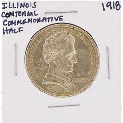 1918 Illinois Centennial Commemorative Half Dollar Coin