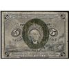 Image 1 : March 3, 1863 5 Cent 2nd Issue Fractional Note - Pinholes