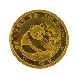 1988 1/20 oz China Panda Gold Coin