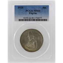 1920 Half Dollar Pilgrim Tercentenary Commemorative Coin PCGS MS64